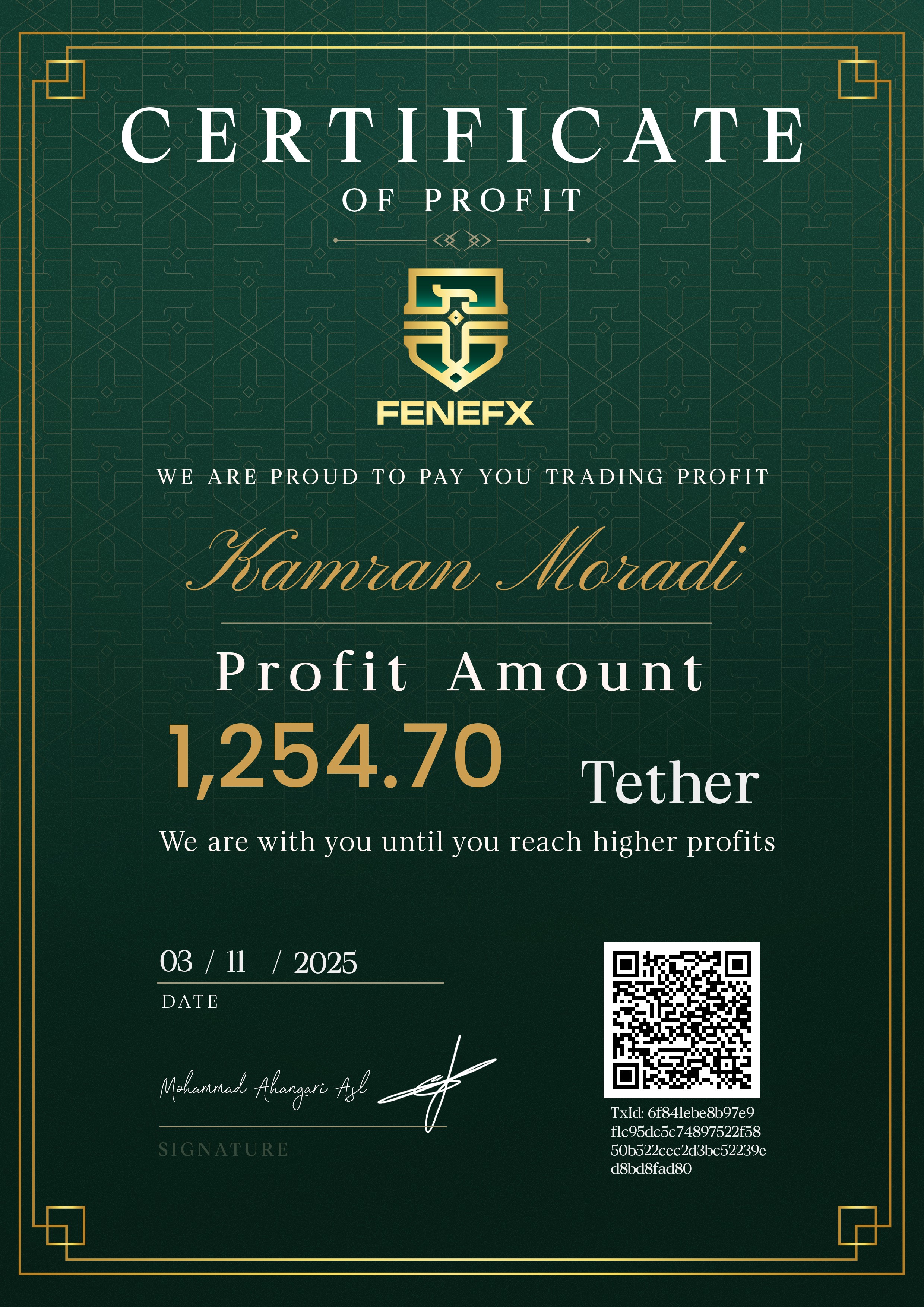 Certificates — کامران مرادی
