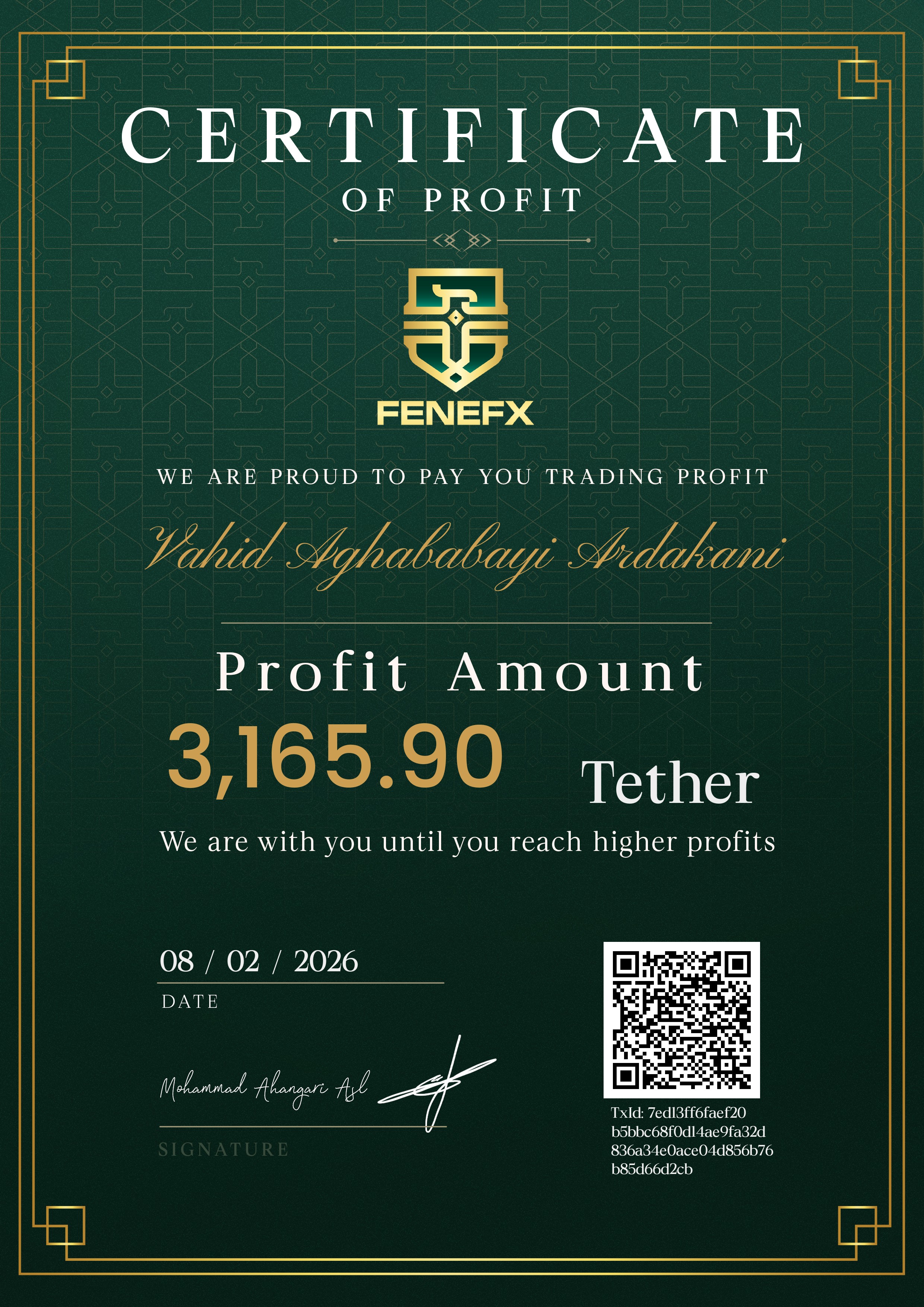Certificates — وحید آقابابایی اردکانی