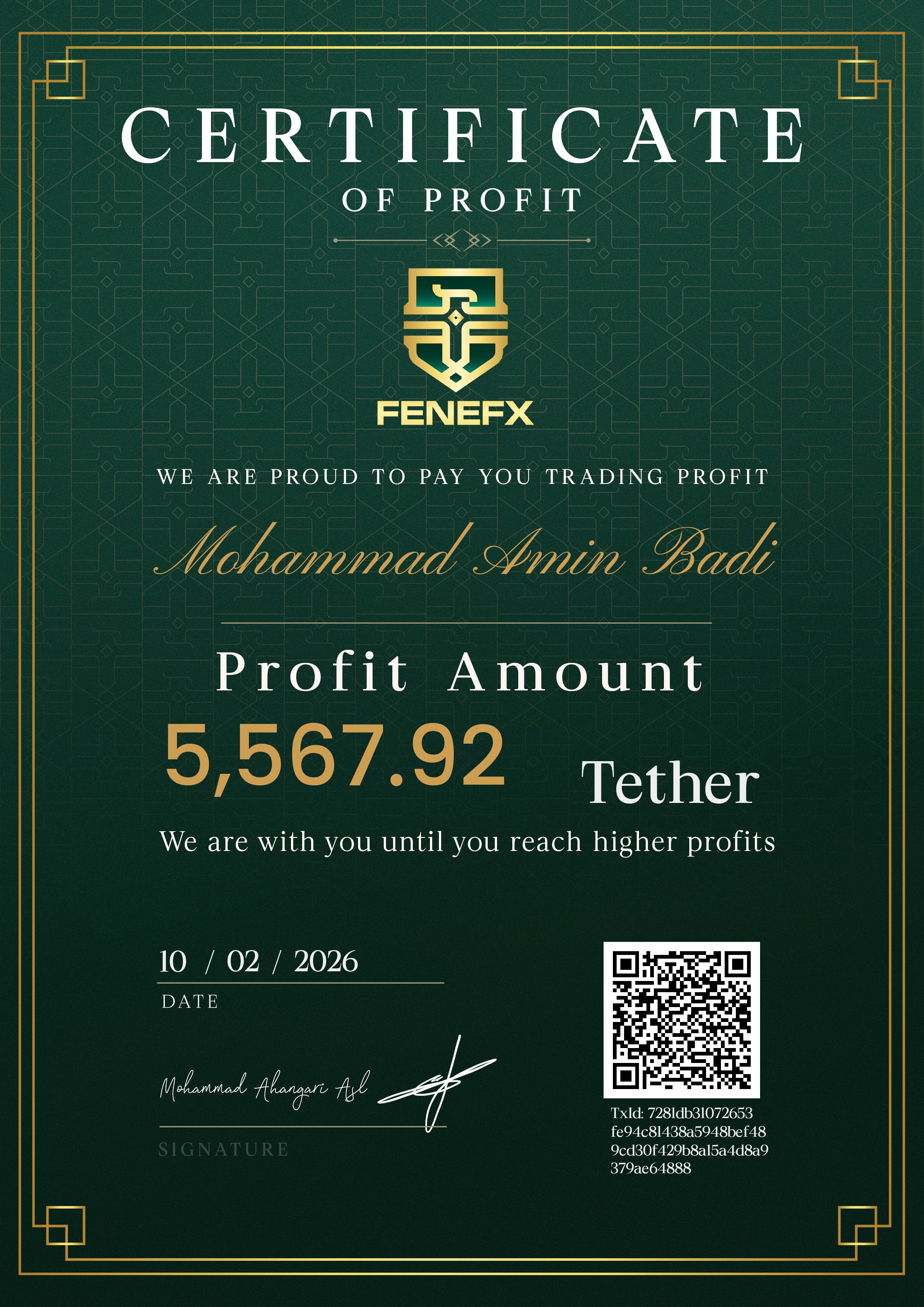 Certificate (image) — محمدامین بادی